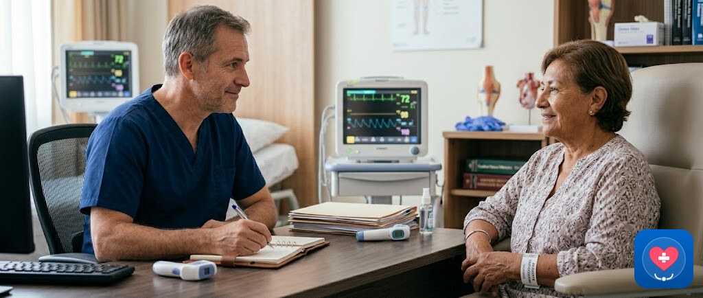 Consulta médica profesional en tu hogar
